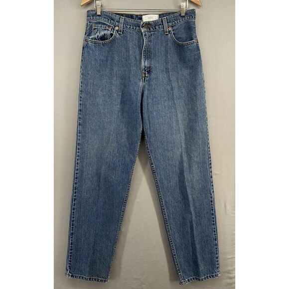 VTG 90s Levis Jeans Womens 15M Relaxed Tapered Mom 1993 High Rise MADE USA 17560 - Picture 1 of 16